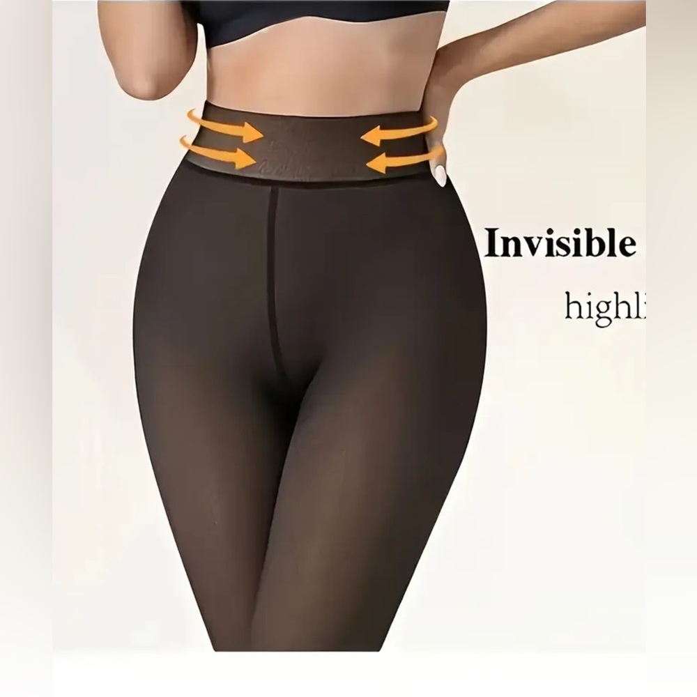 Women's Black Shapewear Tights - Picture 5 of 8